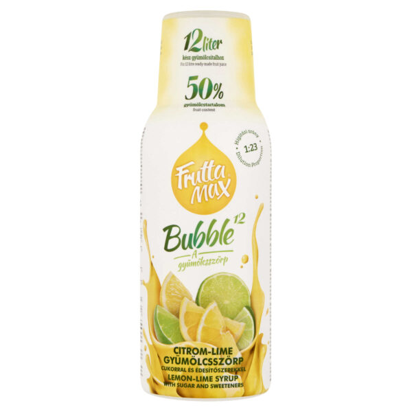 FruttaMax Bubble¹² citrom-lime gyümölcsszörp 500 ml