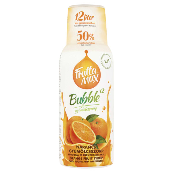 FruttaMax Bubble¹²  narancs gyümölcsszörp 500 ml
